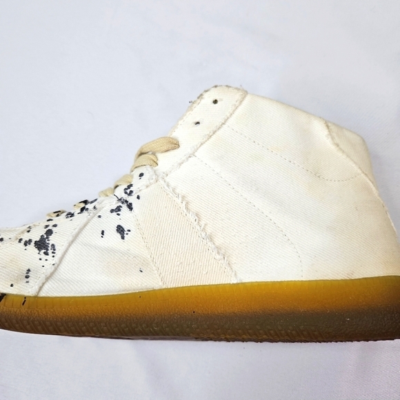 Maison Margiela High Top White Mens Sneakers Size 10 - Picture 6 of 11